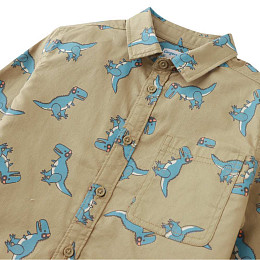 Рубашка с длинным рукавом Gingersnaps "Vlad Rex Rave", хаки